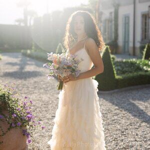 BHLDN Marchesa Notte Greer Gown in IVORY size 6